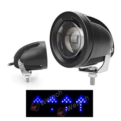 Luz de flecha azul para montacargas de aleación de aluminio IP67 Luz de seguridad para montacargas de aluminio 18W