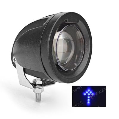 Luz de advertencia para montacargas Blue Arrow con soporte de montaje de acero inoxidable para seguridad y durabilidad