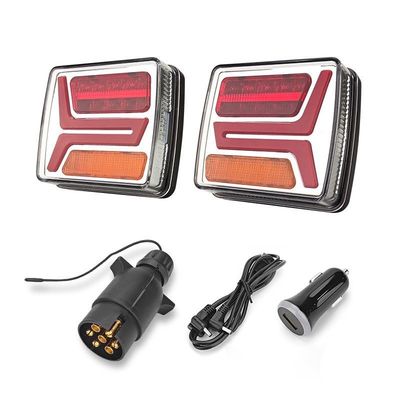 Lámparas de remolque inalámbricas recargables 4.2V Kit de luz de cola magnética IP67