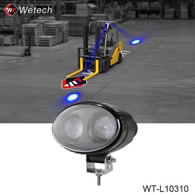 10V - 80V Luz LED azul IP67 Luces de luces de camión con soporte de montaje de acero inoxidable