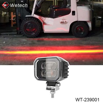 10V - 80V de montacargas Luz de zona roja 30W LED de montacargas luces de seguridad con soporte de acero inoxidable