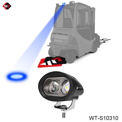 Luz de mancha azul LED de 10W 10V - 80V con carcasa de aluminio fundido