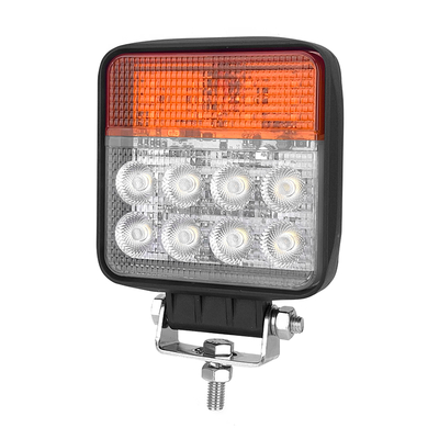 Luz de trabajo LED 12V 24V DC 24W de luz de inundación con señal de giro y diseño duradero