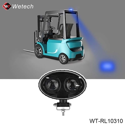 PMMA lente resistente al agua IP67 azul luz LED WT-RL10310 para camiones y equipos de ingeniería