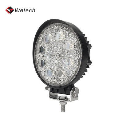 Luz de trabajo LED redonda Luz auxiliar LED a prueba de agua 24W Con carcasa de aluminio fundido