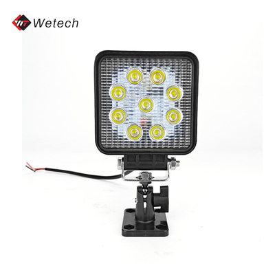 DC 12V 24V 27W Tractor montacargas LED luz de trabajo luz delantera LED