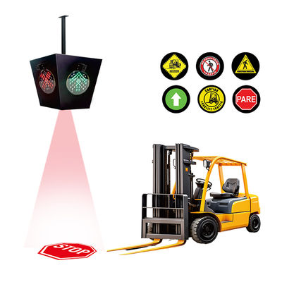 AI Smart Forklift Luz de zona roja con 100-220v AC y construcción de aleación de aluminio para la seguridad del almacén