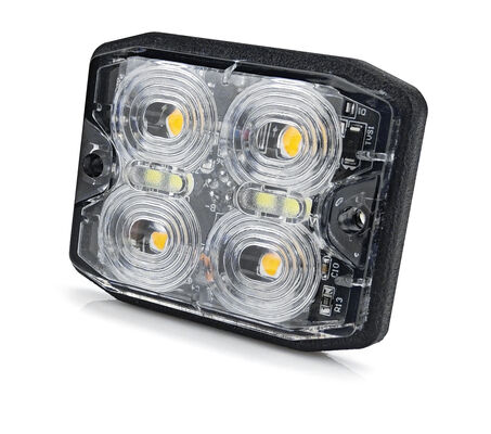 IP67 resistente al agua 12-24V DC Ámbar Amarillo Flash Luz de luz LED para la advertencia de emergencia en camiones
