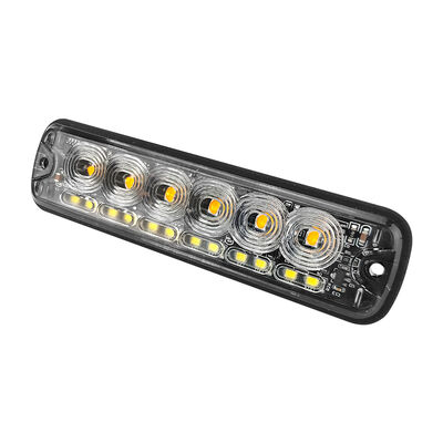 Luz estroboscópica LED de alto brillo de 18W con resistencia al agua IP67 y materiales de lente de PC para camiones y vehículos de emergencia