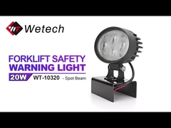 WT-10320 Luz Azul de Seguridad para Montacargas 10V - 80V, Foco Azul con Advertencia de Zona de Seguridad contra Colisiones