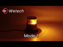 Luz de advertencia LED compacta WT-347S-L2 con montaje magnético universal para vehículos de ingeniería