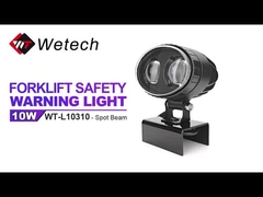 WT-L10310 10V - 80V Luz LED azul IP67 Luces de luces de camión con soporte de montaje de acero inoxidable
