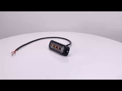 WT-TC10912-2 Luces estroboscópicas de advertencia LED de 12V - 24V para laterales IP67 Luz estroboscópica para vehículos