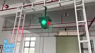 La luz de seguridad para montacargas con IA aumenta la eficiencia del almacén